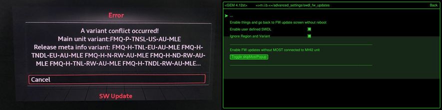 On some units - like this one - variant might not match -> also enable "Ignore Region and Variant" in this case