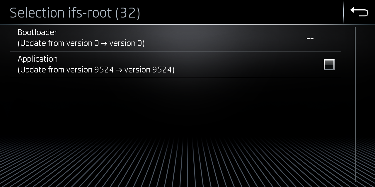 check box on Application