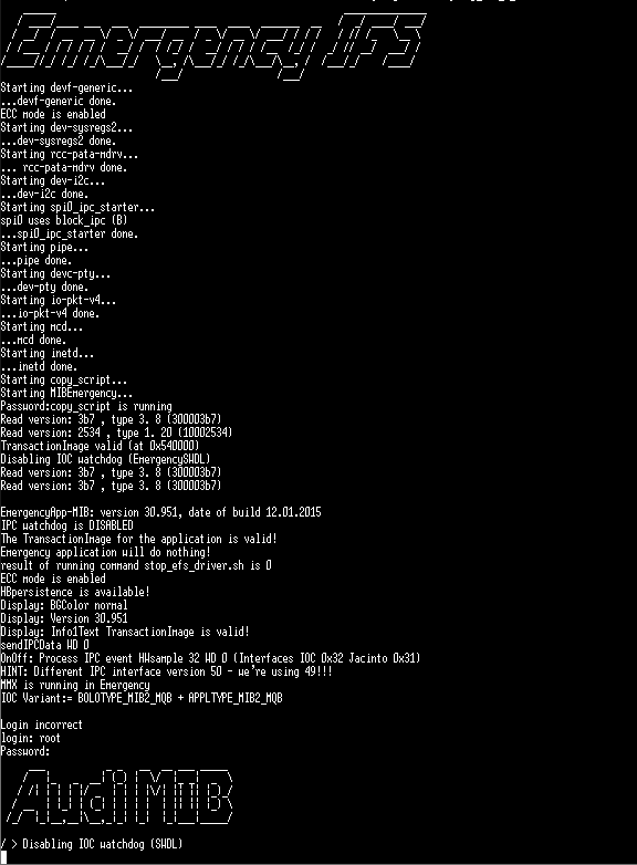 2nd boot sequence - with enabled DeveloperMode