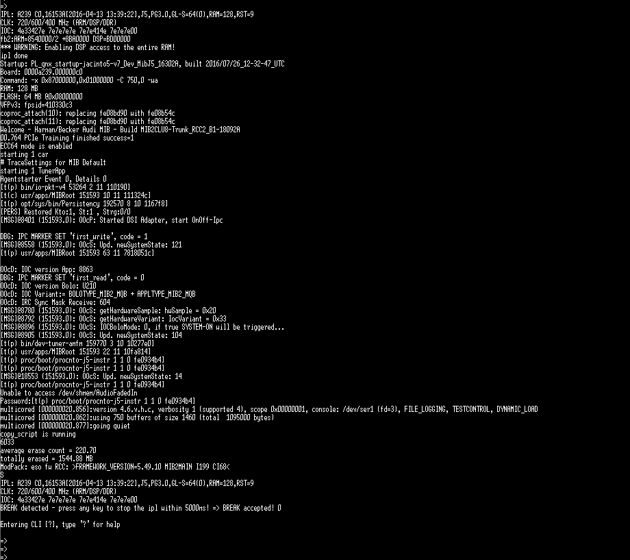 power cycle very quick after IPL closed CLI and continued to boot up