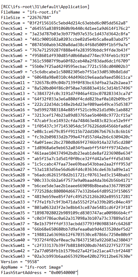 section from metainfo2.txt for MHI2_ER_AU43x_P5098