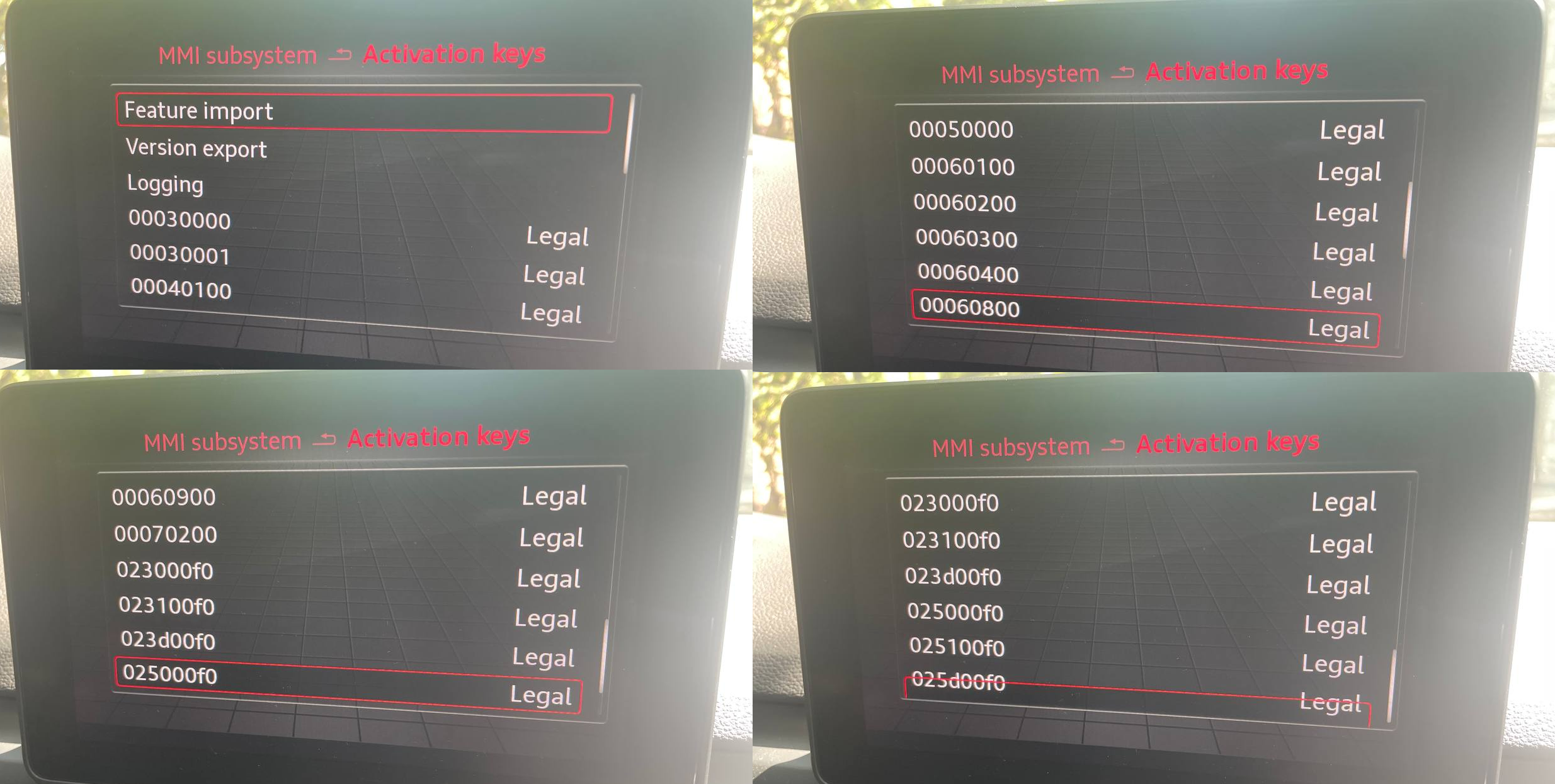 025000F0 Lifetime EU maps025100F0 Lifetime NAR maps 
025200F0 Lifetime China maps
025D00F0 Lifetime RoW maps