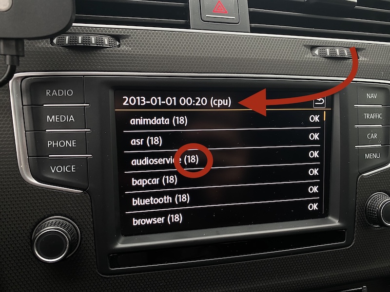 Checking CPU ID number in update menu