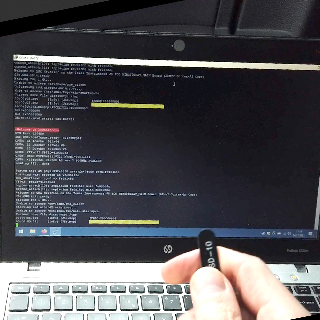 Live logs from normal boot procedure.