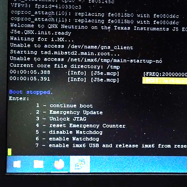 Recovery menu available on PC.