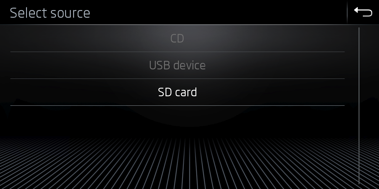 select SD card